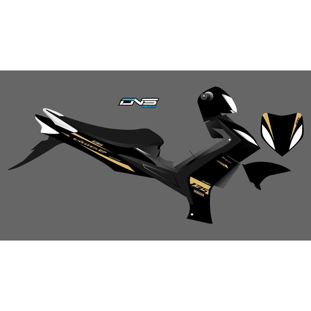 STRIPING MX 135 OLD EXCITER STIKER JUPITER MX LAMA