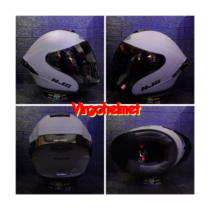 NJS KAIROZ SOLID STONE GREY ORIGINAL PAKET GANTENG SNI DOT (ongkir Termurah 2 kg)