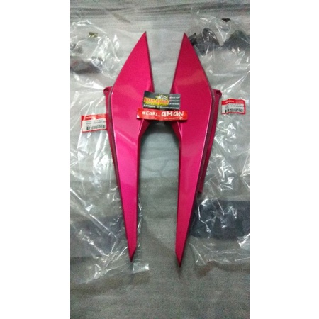 COVER BODY BELAKANG KIRI KANAN HONDA SONIC 150R WARNA PINK/MAGENTA 100% ORIGINAL AHM