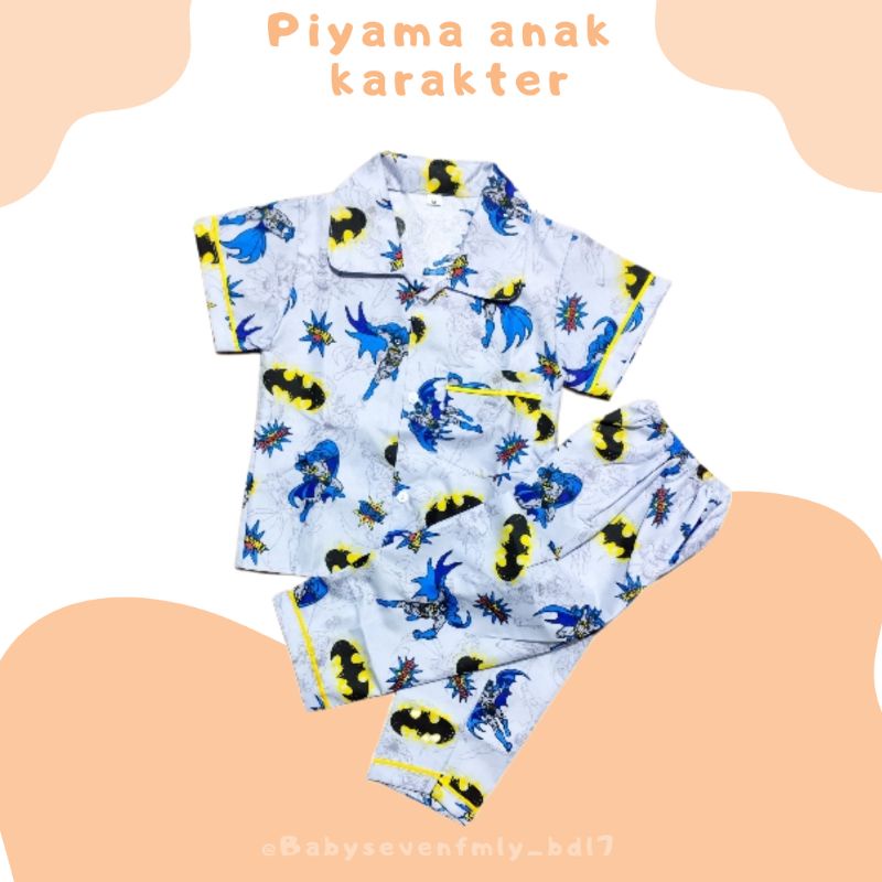 PIYAMA ANAK KARAKTER/PIYAMA ANAK CEWEK/PIYAMA ANAK COWOK/BAJU TIDUR ANAK/BAJU TIDUR ANAK MURAH/PIYAM