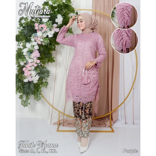 TUNIK MOANA // BAHAN BRUKAT FULL PREMIUM // By Mutiara Collection