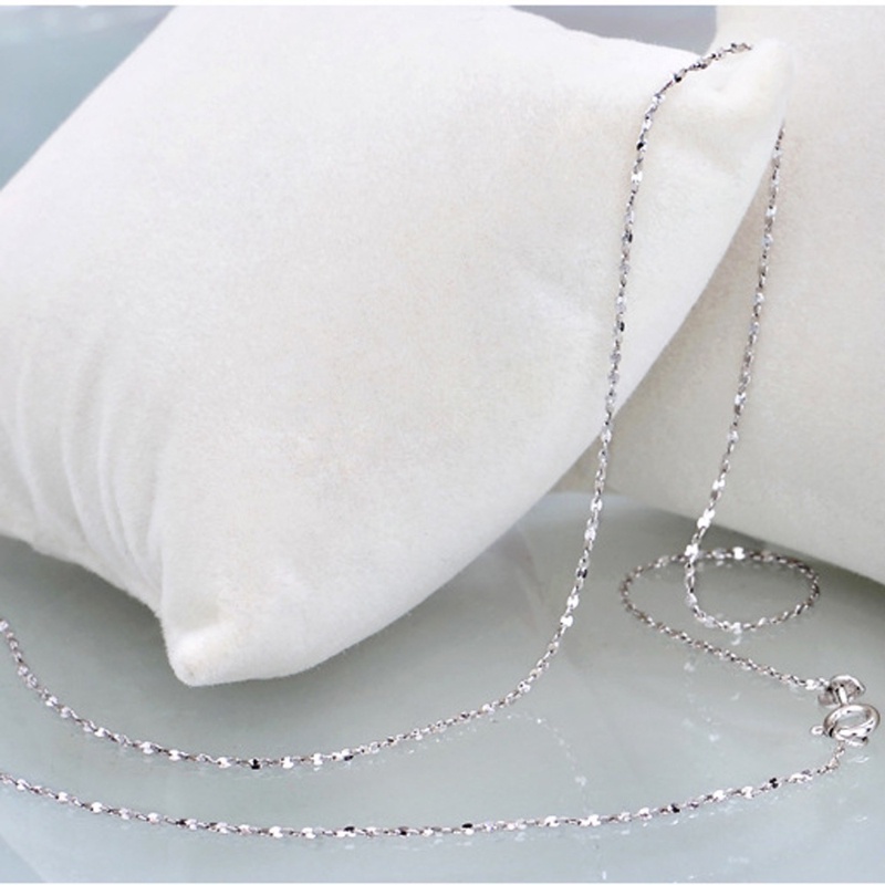 Kalung Rantai Choker Panjang Bahan sterling silver 925 100% 10 Gaya Ukuran 50-60cm