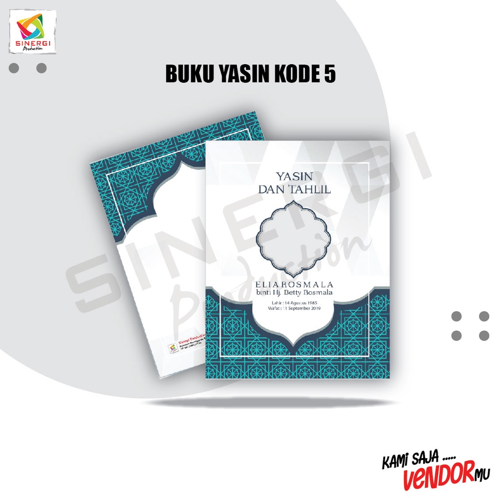 KODE 05 - BUKU YASIN TAHLIL SOFT COVER KEKINIAN ELEGAN