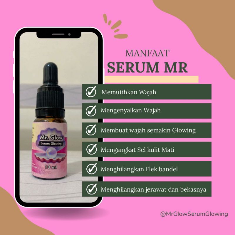 Mr Glow Serum Glowing semua jenis kulit produk ORI 100%