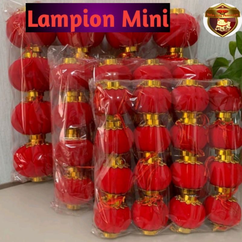 Ornamen Lampion Gantung Imlek Mini / Hiasan Pohon Imlek / Gantungan Lampion Mini