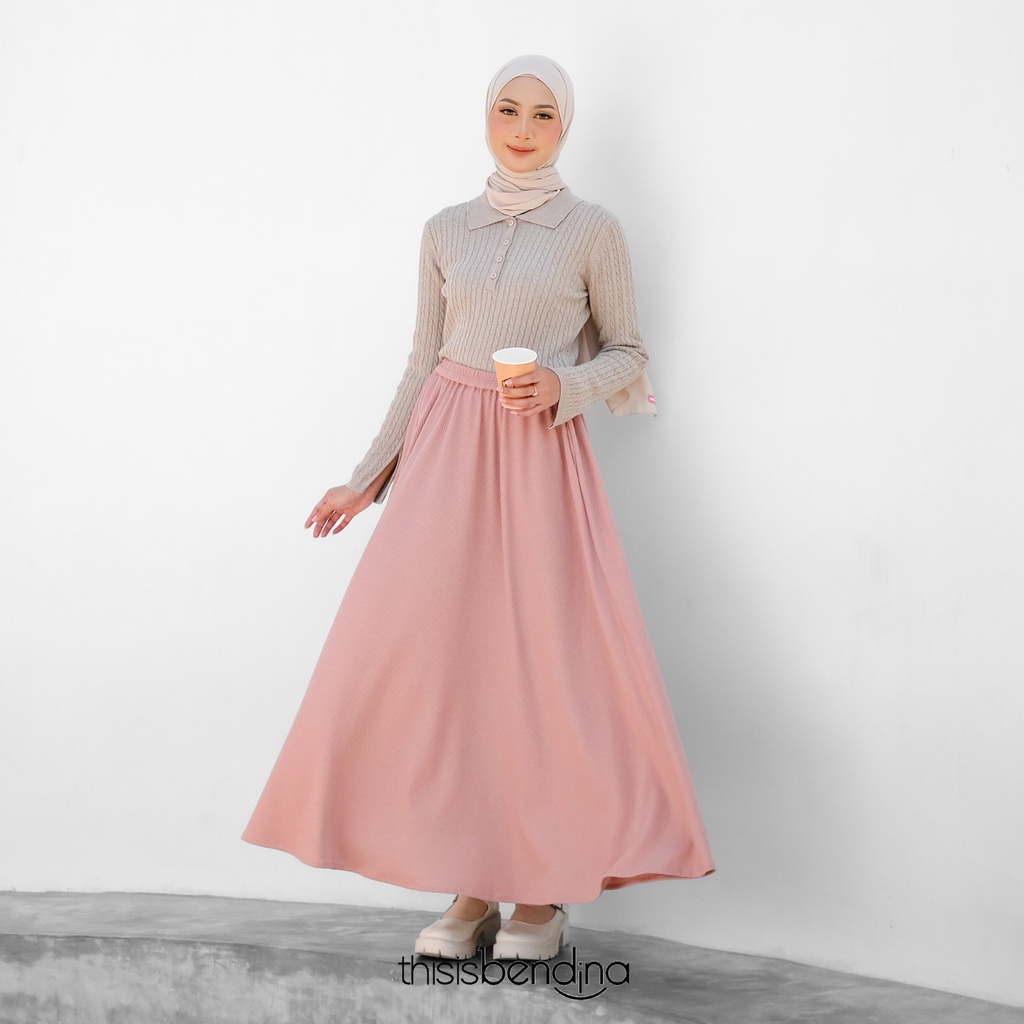 THISISBENDINA Rok Panjang Circle Polos CIRLE Skirt