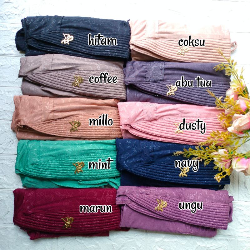 FARIDHA SERUT EMBOSS AL FAJRIL / JILBAB SERUT / JILBAB EMBOSS / HIJAB EMBOSS / JILBAB MOTIF / HIJAB SERUT / JILBAB INSTAN / JILBAB ORI