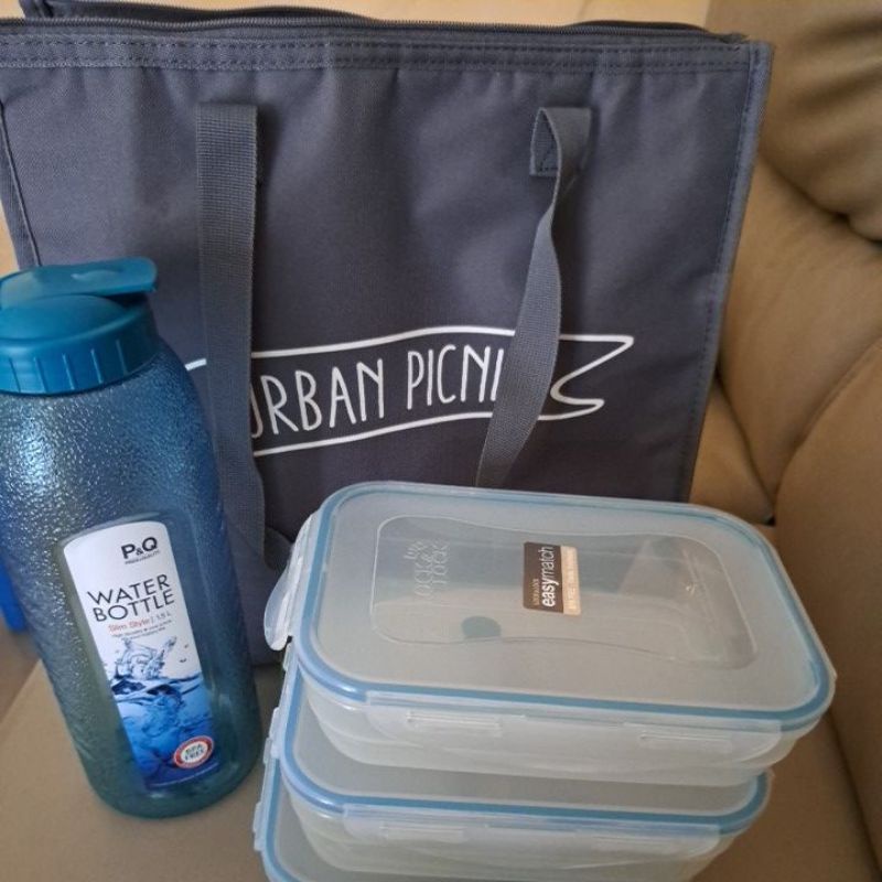 set lock and lock,thermal bag