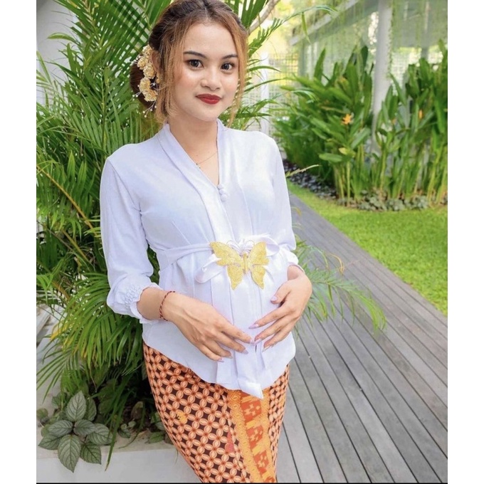 kebaya jadi hamil lengan tanpa karet