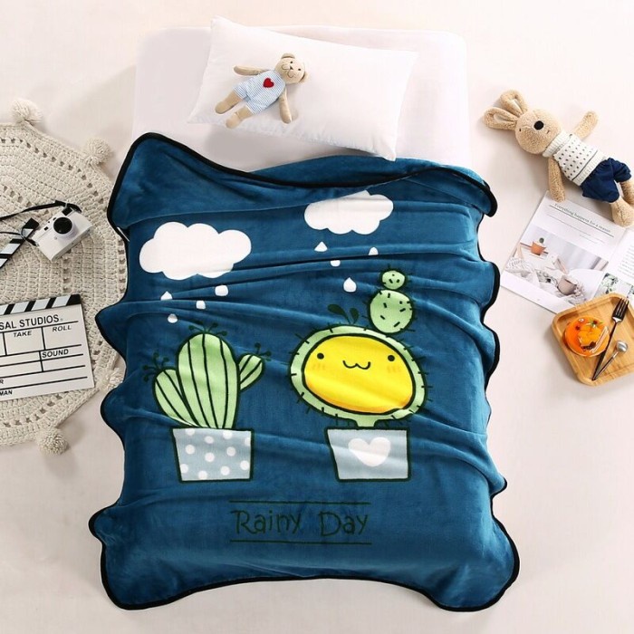 Selimut Dewasa Selimut anak premium quality import selimut anak bulu halus 100 x 140 - FF(P8A5) Seli