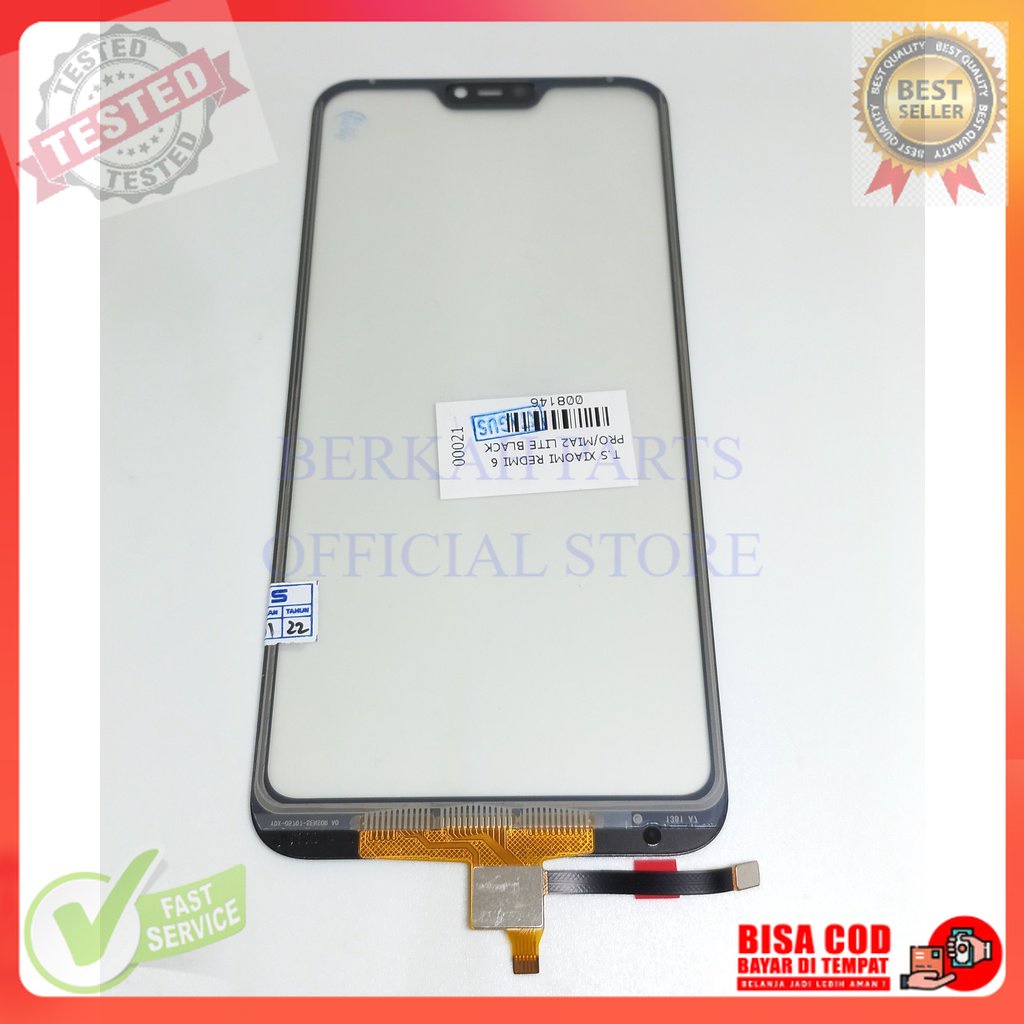 TOUCHSCREEN TS TC LAYAR SENTUH REDMI XIOAMI 6 PRO  REDMI  XIOAMI MI A2 LITE HITAM