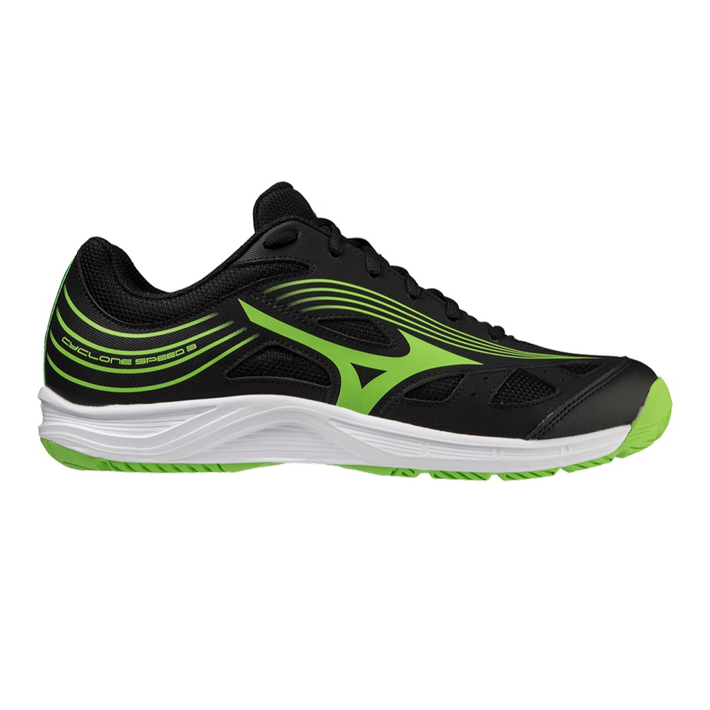 SEPATU MIZUNO CYCLONE SPEED 3-BLACK/JASMINE GREEN