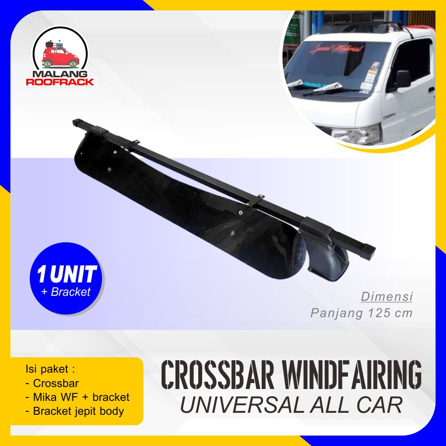 roofrack crossbar dan windfairing buat depan tinggal pasang roof rack rackroof variasi mobil