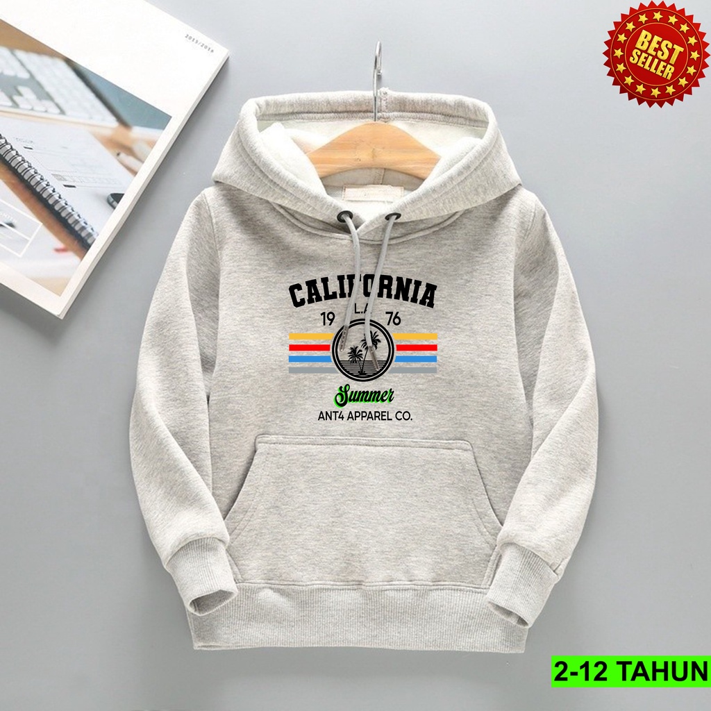 Hoodie CALIFORNIA TERBARU  Anak Perempuan Laki Laki  / Hodie BEST SELLER Anak Usia 2 3 4 5 6 7 8 9 10 11 12 Tahun / Jaket CALIFORNIA Anak / Sweater Distro Bisa Cod