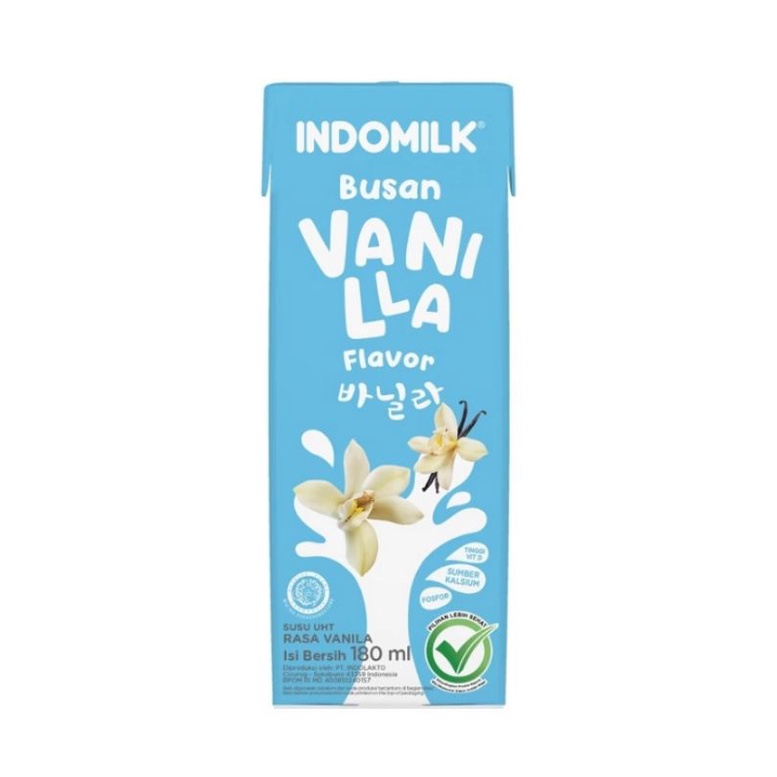 

Indomilk Susu Cair UHT Busan Vanilla 180mL