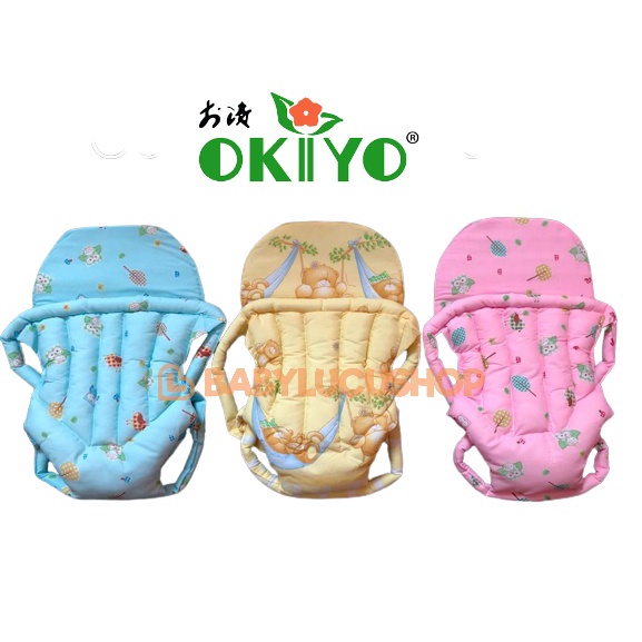 OKIYO Gendongan Bayi Depan Gendongan Ransel Motif Print