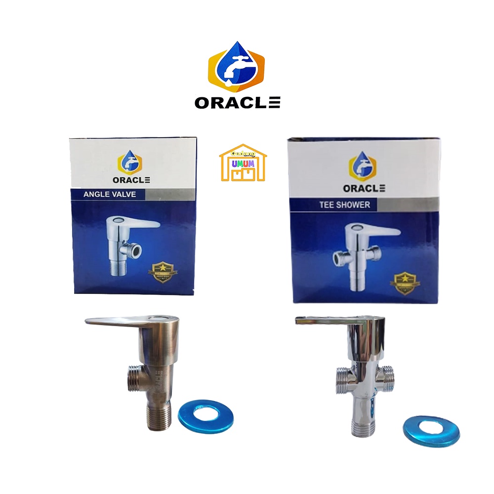 Kran Shower Tee Cabang Merk Oracle 1/2 inch Kran Shower Stainless