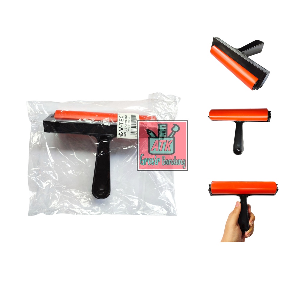 

V-Tec Roller Rubber Plastik VT-115PLS 15 cm / Vtec Roll Lukis Bahan Plastik / Roll Untuk Melukis V-Tec 15 cm SHAGB