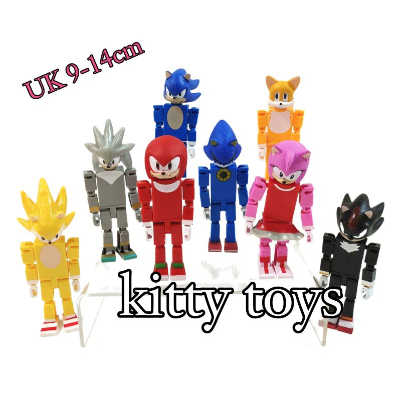 sonic the hedgehog figure mainan sonic topper cake