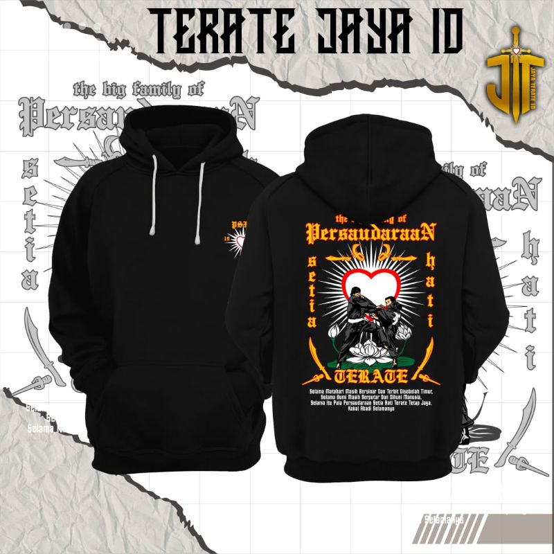 (COD) JAKET HOODIE PSHT MOTIF SAMBUNG TERBARU / JAKET HOODIE PSHT MOTIF PASANGAN TERBARU / JAKET HOO