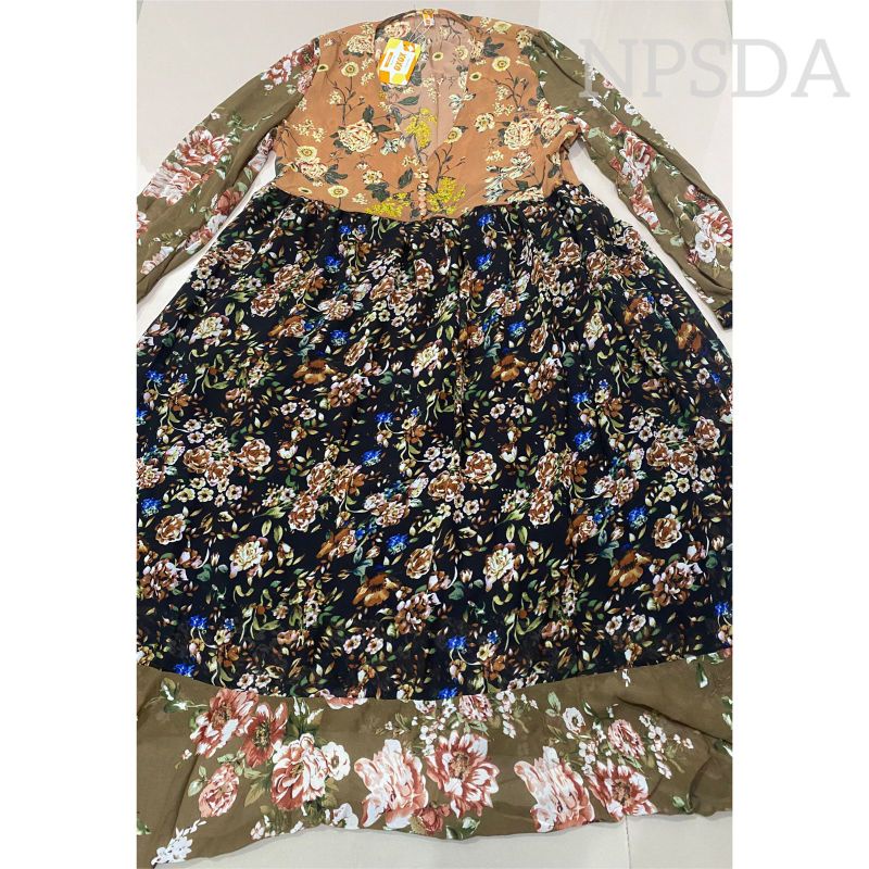 Gamis Zara / Gamis Brown Zara 3 Color Dewasa