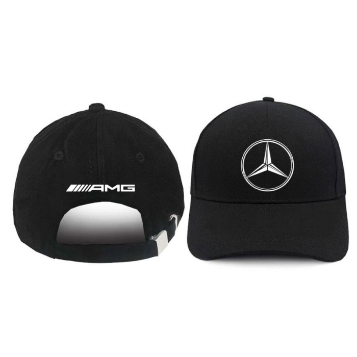 Topi Pria topi baseball caps premium sport mercedes benz logo - Putih(O9L0) Topi Distro BEST SELLER 