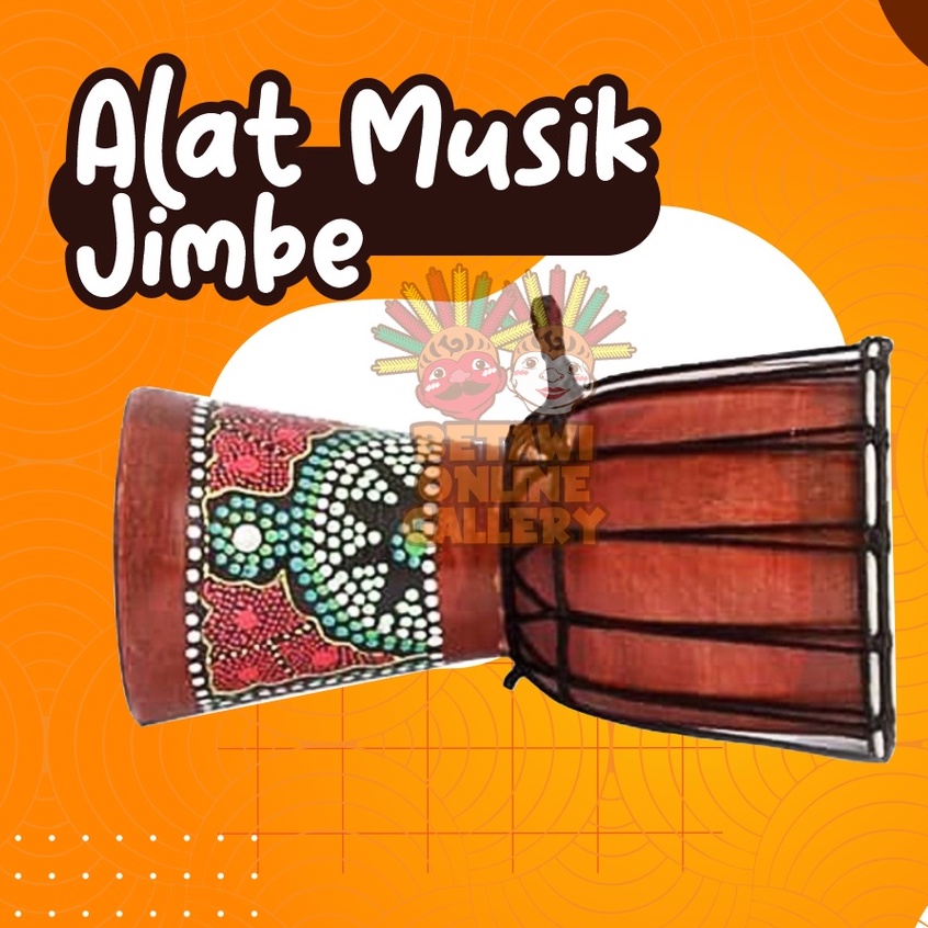 Alat Musik Jimbe / Gendang / Alat Musik Tradisional / Jimbe uk. 15 cm