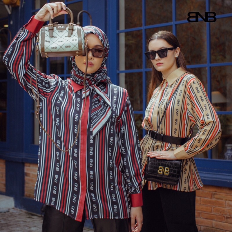 BRAND NO BRAND BNB MONOGRAM LINES TOP