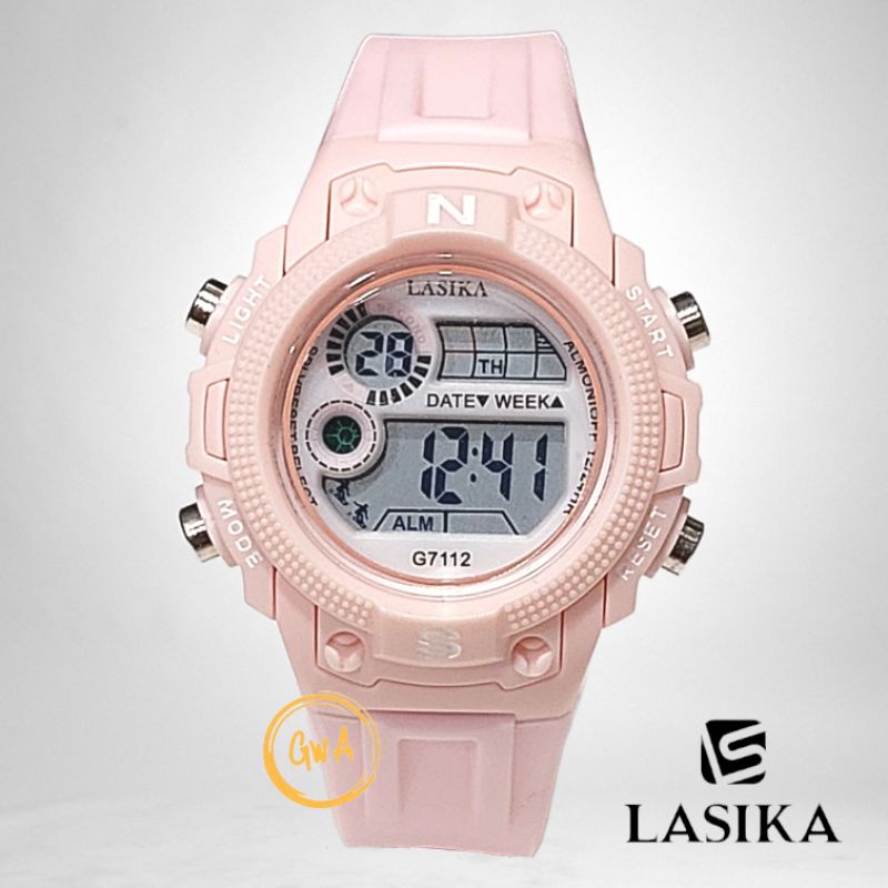 Jam Tangan Anak Lasika digital sport cewek cowok G7112 G7115 fashion water resistant/anti air