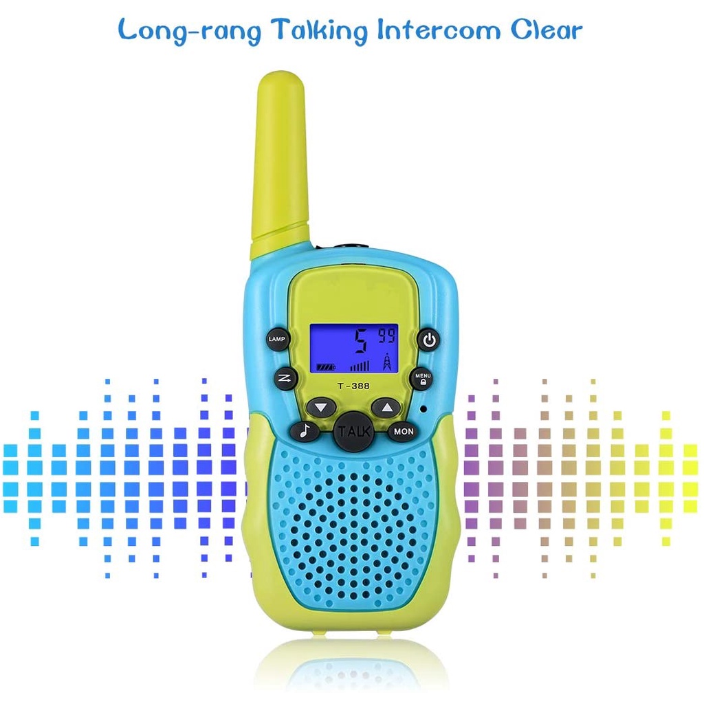 Mini HT colorful handy talky walkie talkie mainan untuk anak anak walky talky kerja untuk 1-3KM   Cocok untuk penggunaan di luar ruangan T388