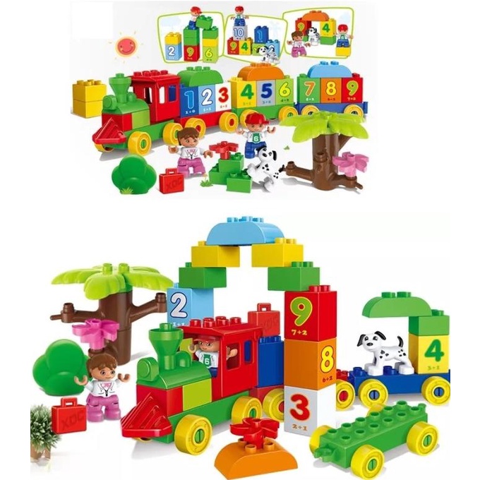 DIY Brick Balok Besar Building Block Duplo Blok