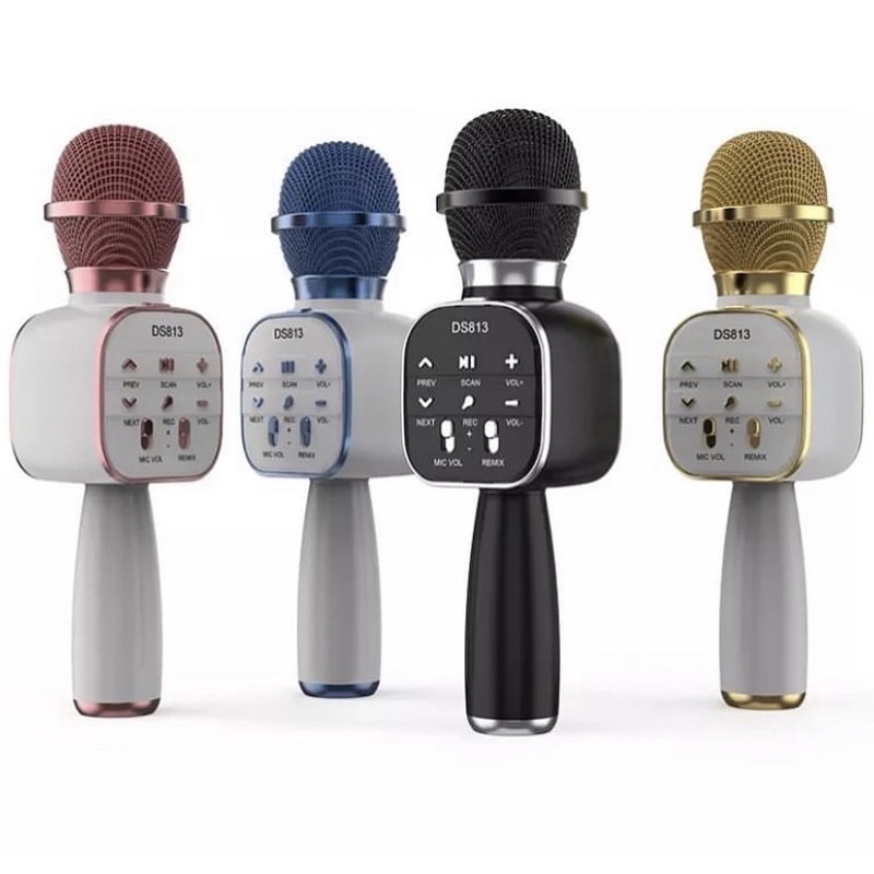 Premium Mic Bluetooth Karaoke Mik Mikrofon Microphone Nyanyi Lagu Musi