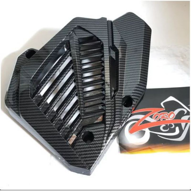 cover tutup motif carbon radiator vario 125/vario150 tahun 2013-2022 zoro pnp