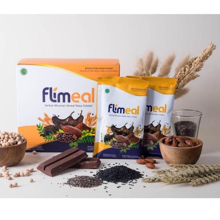 

ㅕ FLIMEAL PER SACHET MEAL REPLACEMENT Minuman Sereal Cokelat Untuk Diiet ミ