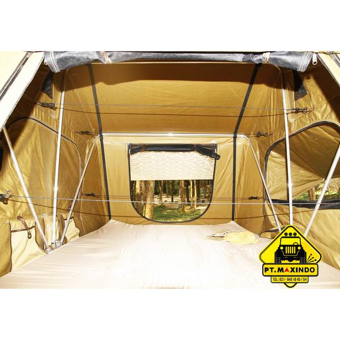 Scorpion Rooftop Tent 1,4 M Tenda Di Atas Mobil Warna Sand Yellow