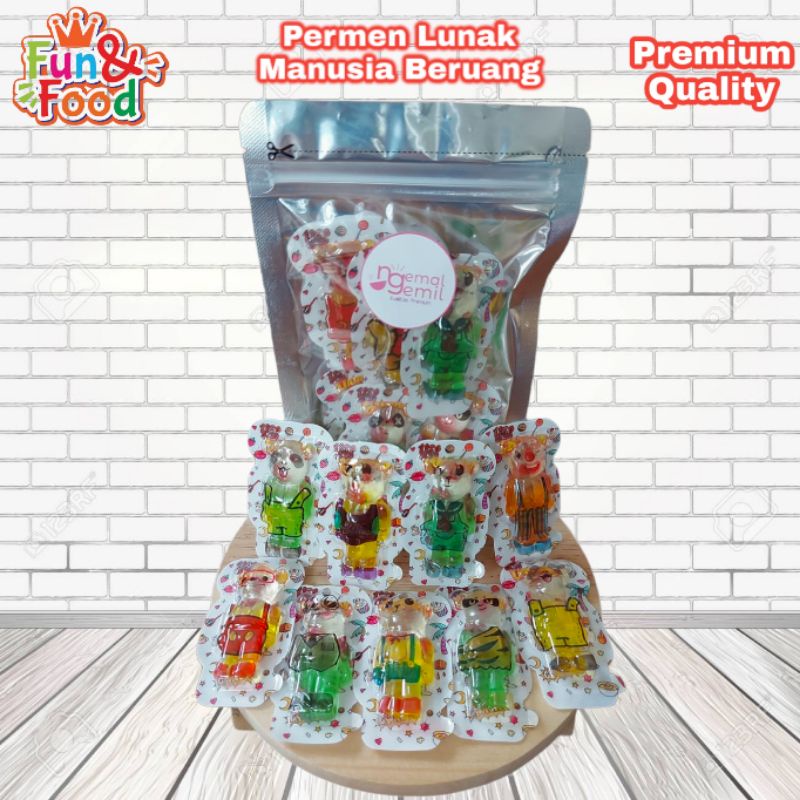 

Permen Lunak Manusia Beruang Gummy Bear Candy Kualitas Premium