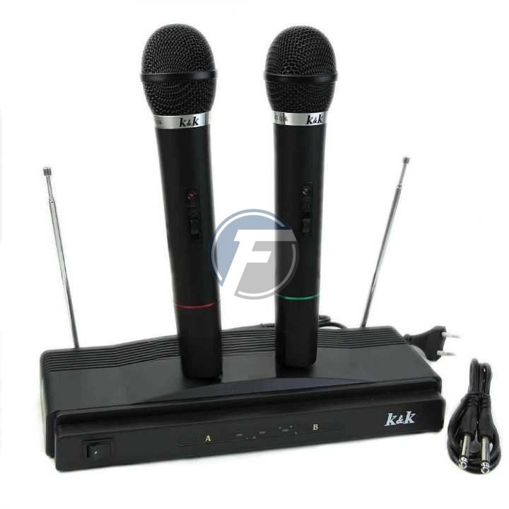 K&K Microphone Karaoke High Quality Handheld Wireless Mic - WM-306 (Hafifa19)