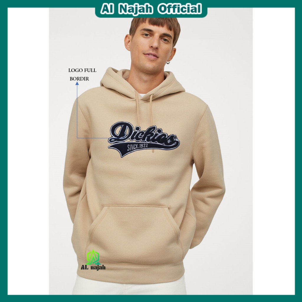 JAKETR SWEATER HOODIE DICKIES SINCE 1992 PREMIUM BORDIR FLOCKING PRIA WANITA