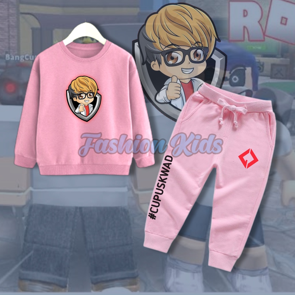 Setelan Sweater & Jogger Anak Mikocil Gamer Cupu
