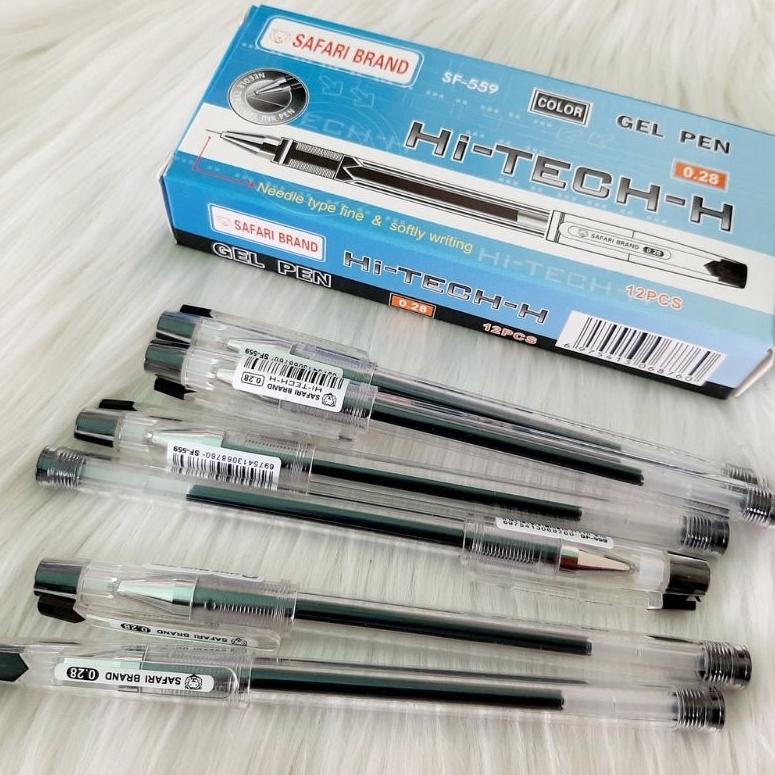 

PALING DIMINATI Bulpen Hitech-H Safari Pen Gel Bolpoin (1pak = 12pcs) ♬ 889