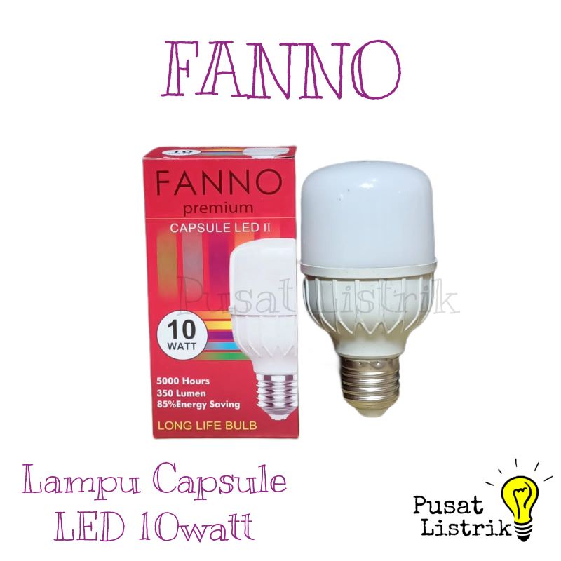 Lampu Capsule LED 10watt Putih Fanno Lampu Bohlam LED 10w