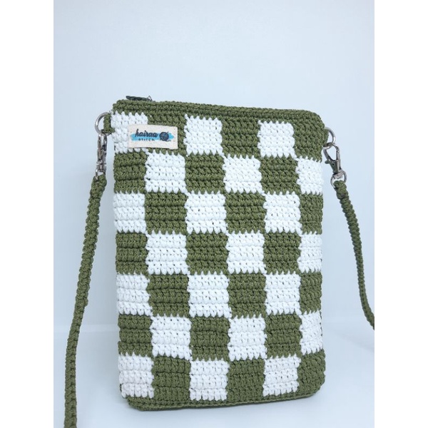 Tas Hp Rajut Kotak lucu