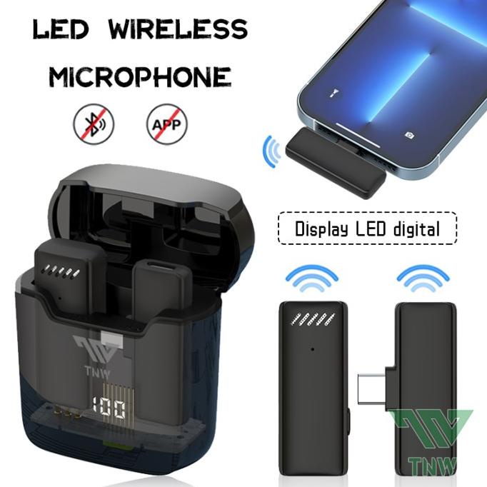 TNW-A8 Microphone Wireless Clip on Mic Microphone Youtube Vlog