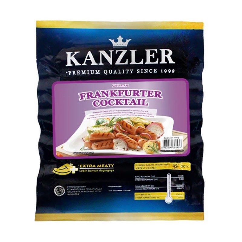 

Kanzler Sosis Frankfurter Cocktail Sausage 500gr