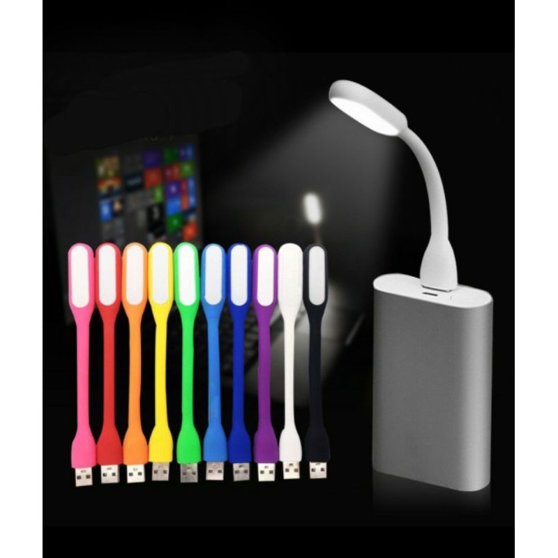 USB LED Lamp / Lampu Sikat Gigi emergency lamps light portable belajar baca laptop powerbank