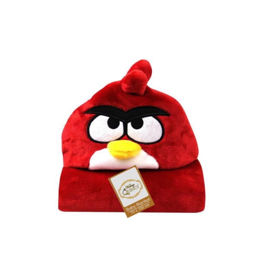 Selimut Topi Baby 70x100 - Vallery  Quincy - Motif Angry Bird Termurah
