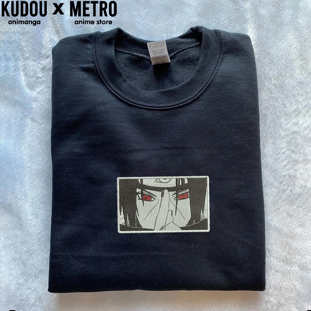 Crewneck Itachi Embroidery Anime Manga Naruto Premium Unisex