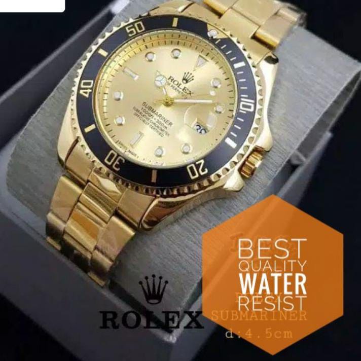 ROLEX Jam Tangan Pria Rantai Tanggal Aktif | Jam Tangan Cowo anti air Full set Terlaris