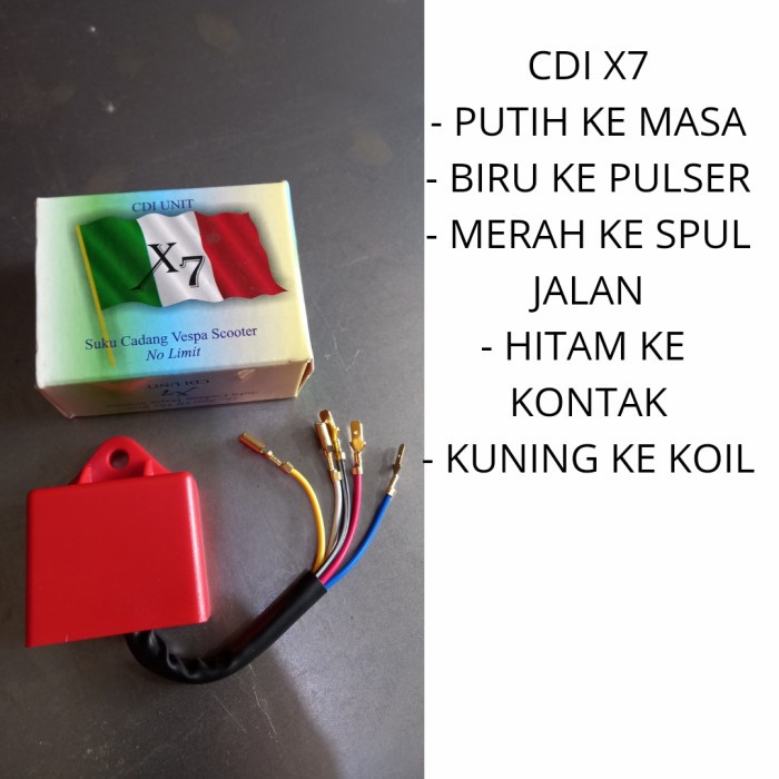 CDI vespa racing vespa px excel exclusive spartan merk x7