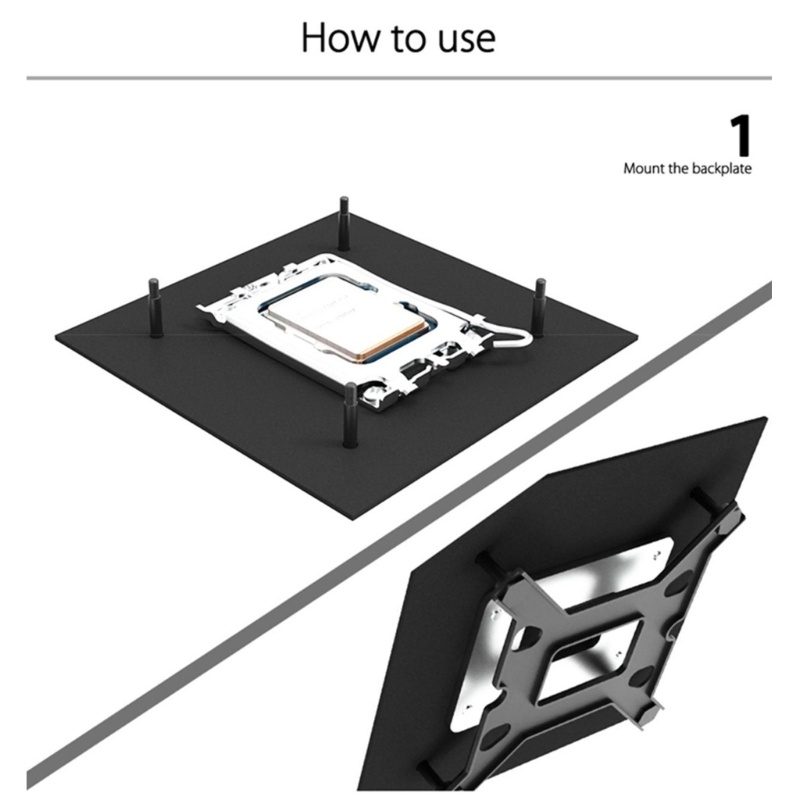 Bt Kit Mounting Metal Untuk Pendingin CPU Nyala Untuk Platform LGA1700 /1200/115X (Hitam)